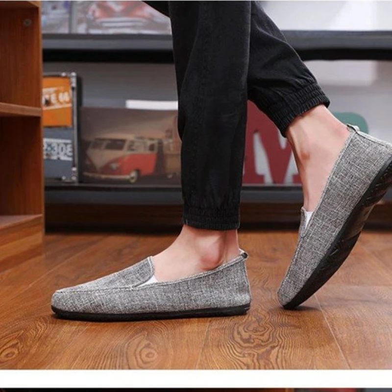 

Comfortable Walking Cloth Men's Shoes Spring and Summer Men's Casual Shoe Korean Fashion All-Matching Slip-on Lazy Casuals Shoes