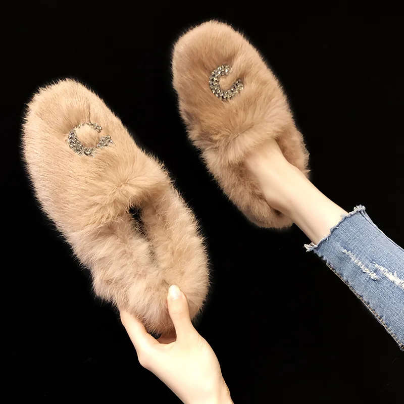 С натуральным кроличьим мехом женские сапоги на меху Женские с металлической