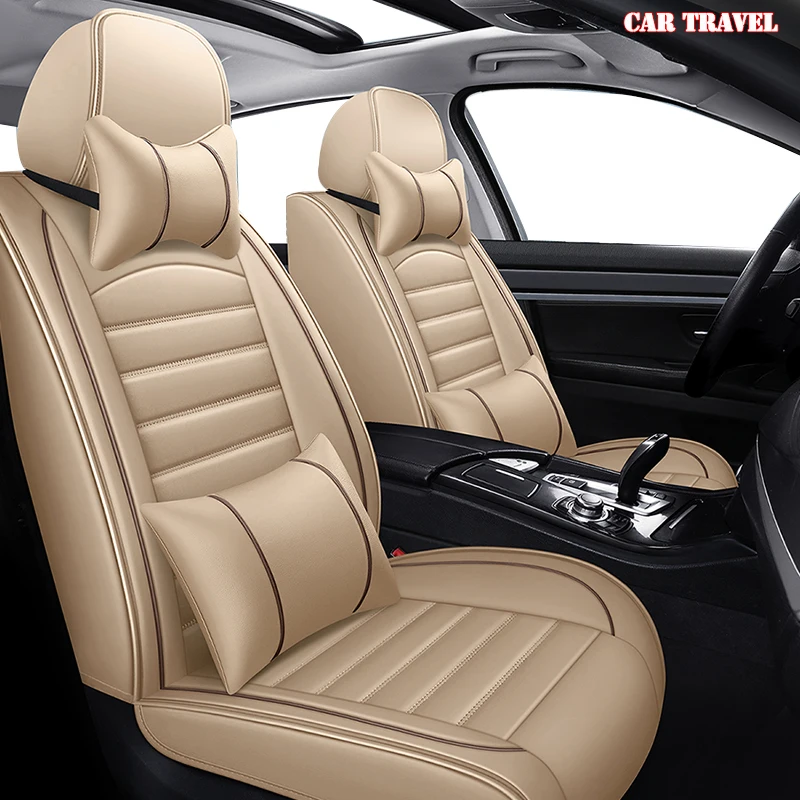 CARTRAVEL Leather car seat covers For Range Rover sport Land Rover discovery freelander evoque Range Rover Velar car seats