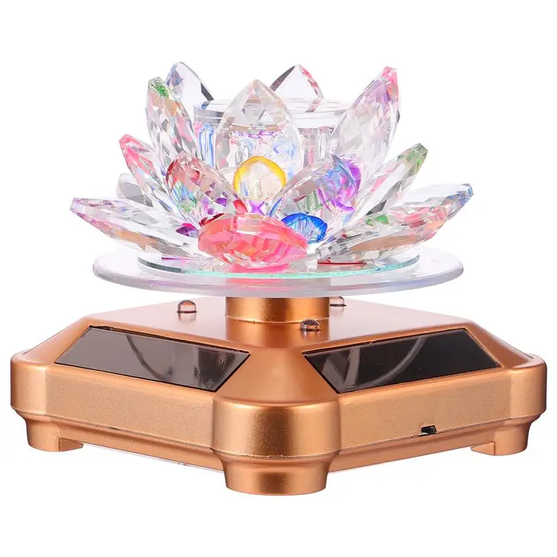 1 шт. Вращающаяся лампа в виде лотоса автомобильная подставка для духов