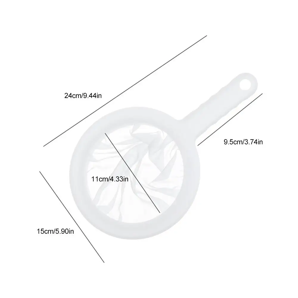 

100/200/350/400 Mesh Kitchen Ultra-fine Mesh Strainer Kitchen Nylon Mesh Filter Spoon Suitable For Soy Milk Coffee Milk Yogurt