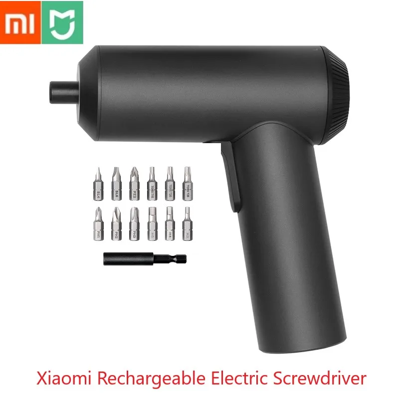 Оригинальная электрическая отвертка Xiaomi Mijia беспроводная с 12 отвертками S2 3 6 В 2000