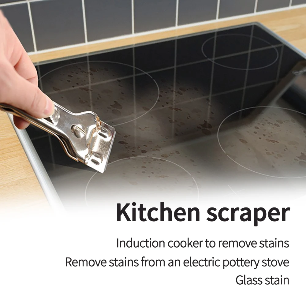

Hot Scraper Squeegee Ceramic Glass Oven Vitroceramica Window Spatula Clear Flooring Scraper Tools Set Caulk Removal Tool Scraper