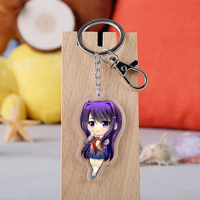 Doki Literature Club косплей брелок акриловый мультипликационный реквизит Sayori Yuri Natsuki