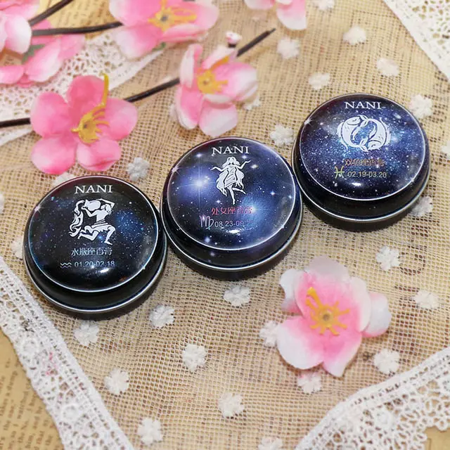

12 Constellation Body Balm Light Fragrance Lasting Lady Student Girl Fresh Men's Solid Balm Perfume Portable Virgo Sagittarius