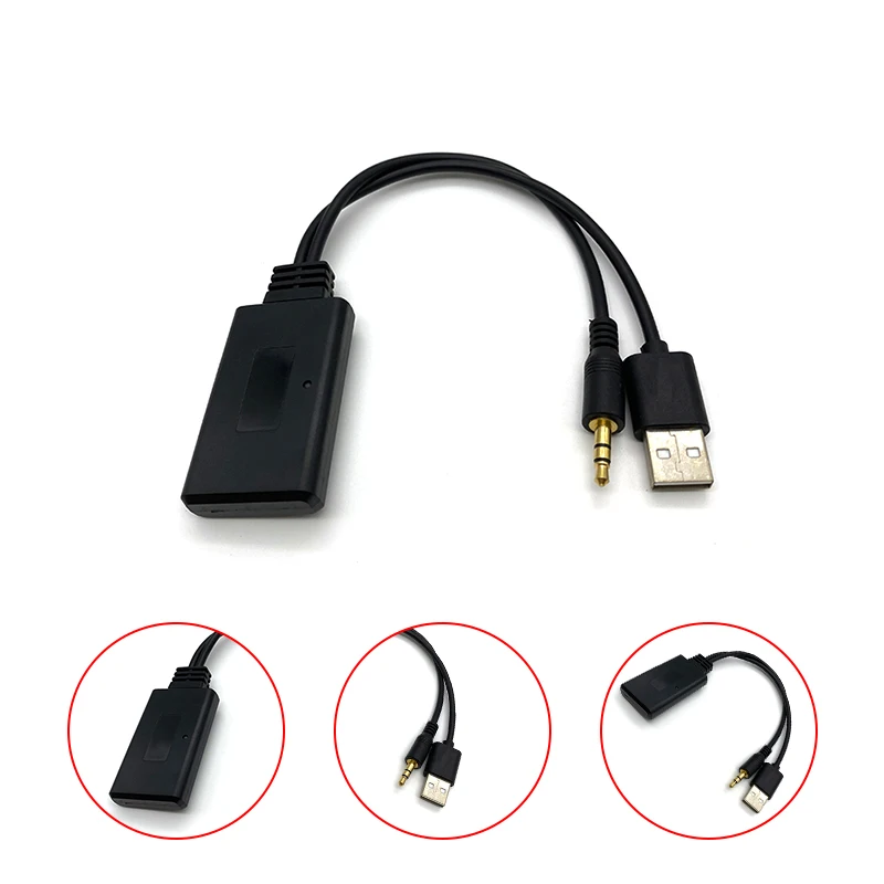 

2022 AUV USB universal Bluetoot(Cable de Radio para coche, receptor de Audio y música, Bluetooth, para BMW E90, E91, E92, E93,