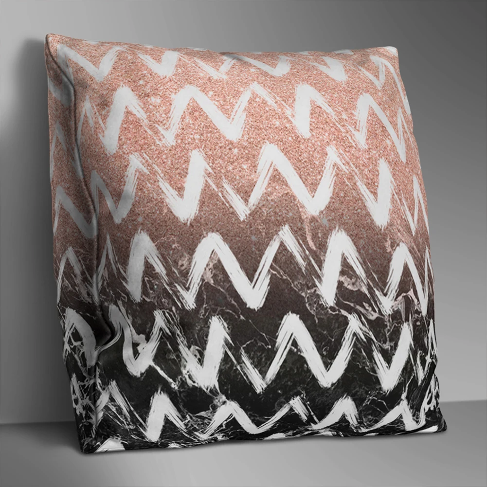45cm*45cm Double-sided Leopard Print Square Pillow Cushion Sofa Bed Car Decor Pattern Removable Breathable | Дом и сад