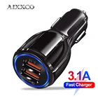 Автомобильное зарядное устройство AIXXCO с двумя USB-портами, 18 Вт, 3,1 А