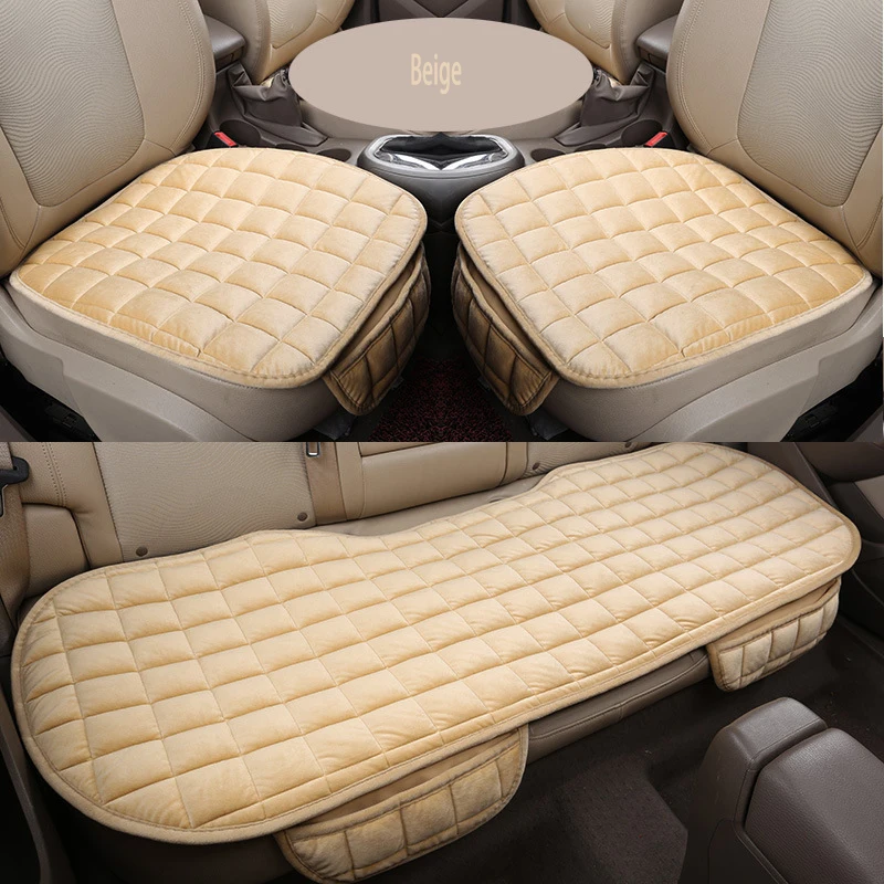 

Car Seats Cushion cover Universal Full Automobiles Seat Protector Plush car Cushion 1 Set Car seat set