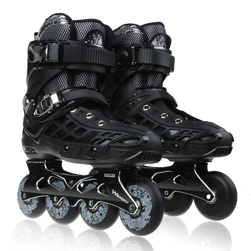 Roller skates adult roller skates adult skates roller shoes in-line flat flower shoes three-wheel four-wheel