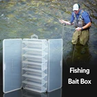 Коробка для рыболовных приманок, 5 отделений, коробка для рыболовных приманок, крючки, чехол для хранения рыболовных снастей, органайзер для сортировки