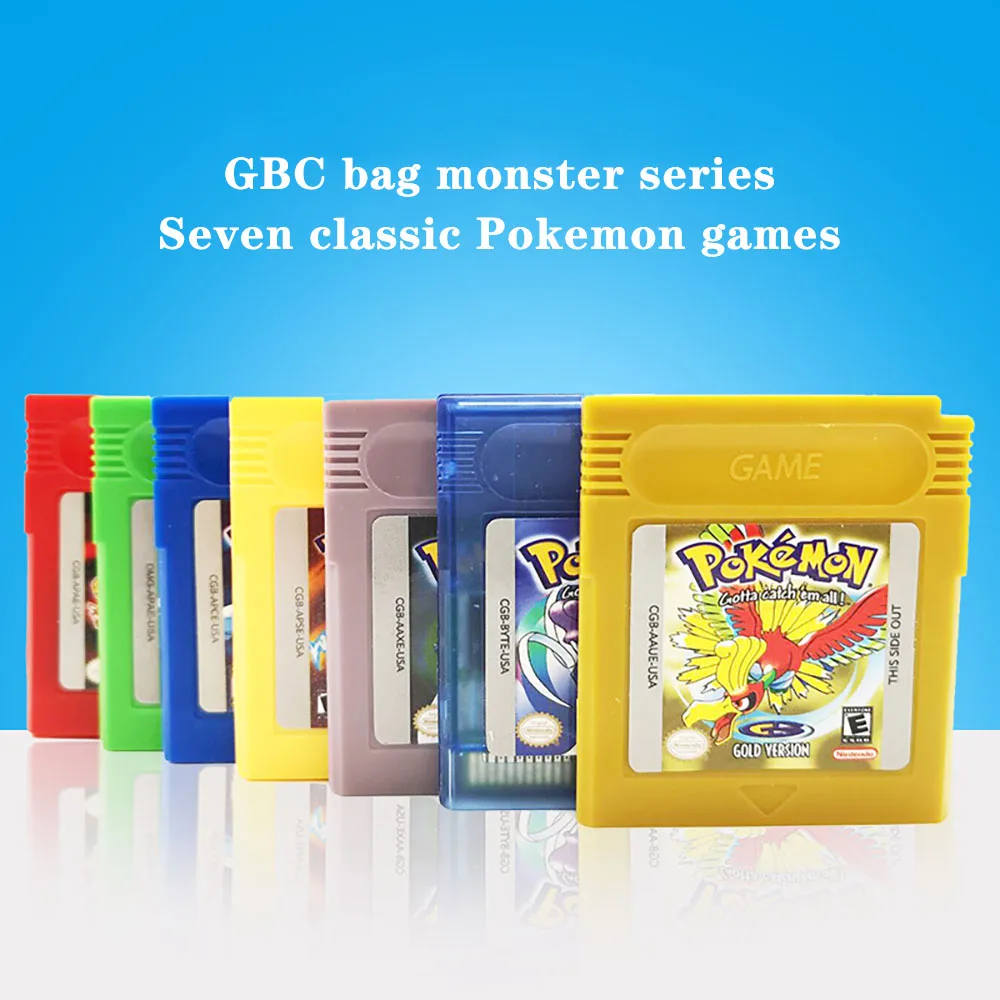Игровая консоль серии Pokemon GBC Классические 16-битные комбинированные игры для Nintendo