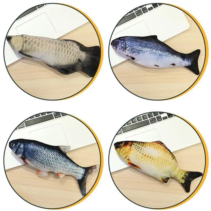 

Funny Cat Wagging Catnip Toy Dancing Moving Floppy Fish Cats Toy USB Charging Simulation Cat Toy Electronic Pet Cat Toy