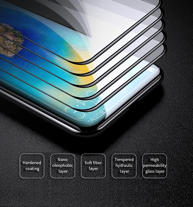 Закаленное стекло votoon для huawei mate 20 Pro 20X, полностью клеящееся Защитное стекло для huawei P30 Pro P20 Lite Nova 3 4 5i