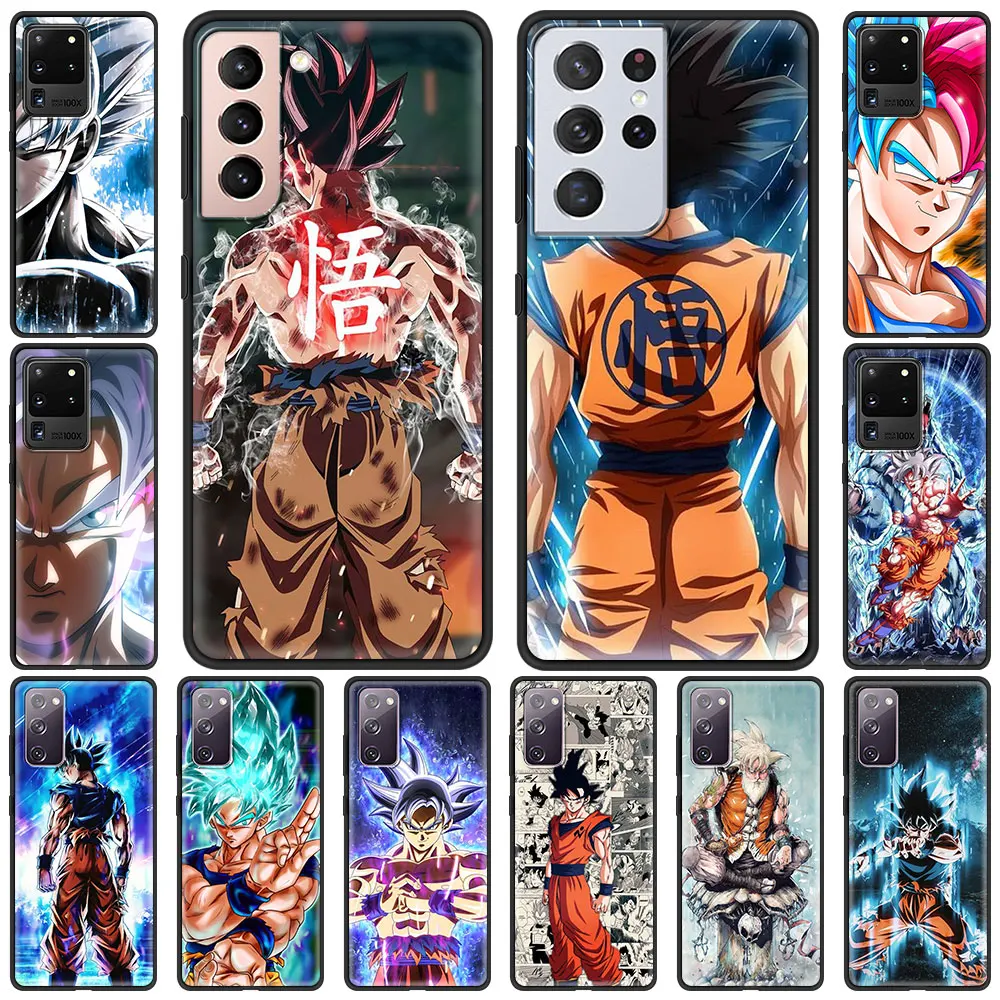 

Soft TPU Case for Samsung Galaxy S21 S20 Ultra S20 FE S10 Lite S10E S9 S8 Plus 5G Luxury Phone Shell Coque Anime DBZ
