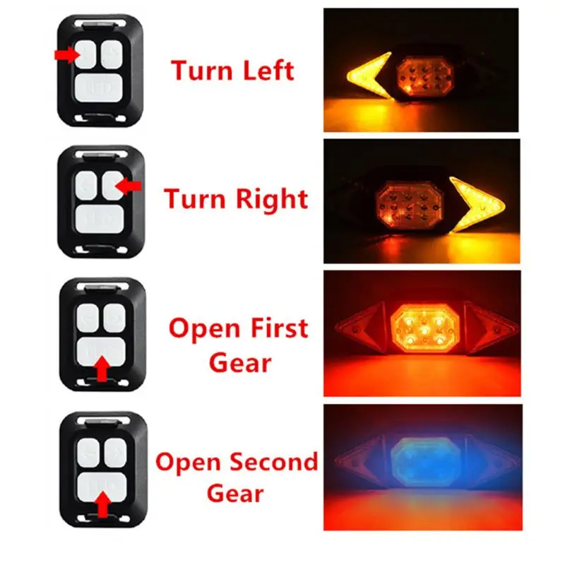 

Smart Turn Signal Bike Cycling Tail Lights USB Rechargeable Bicycle Rear Light Remote Control LED Warning Lamp Dropship