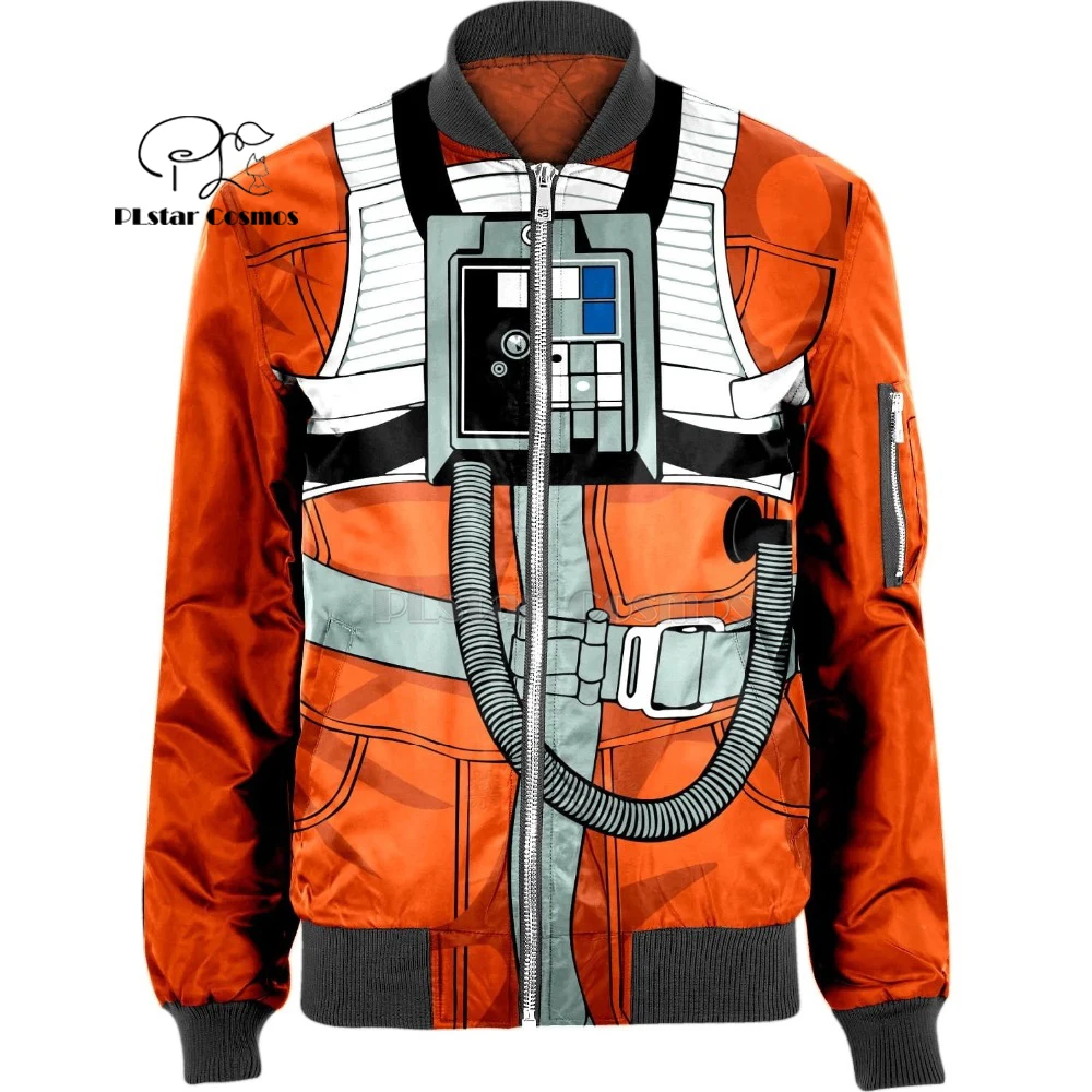 X Wing Pilot armstrong space Suit 3D мужская куртка бомбер с капюшоном для мужчин и женщин Новый