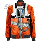 X-Wing Pilot armstrong space Suit 3D мужская куртка-бомбер с капюшоном для мужчин и женщин, Новый Модный пуловер на молнии с капюшоном и длинными рукавами
