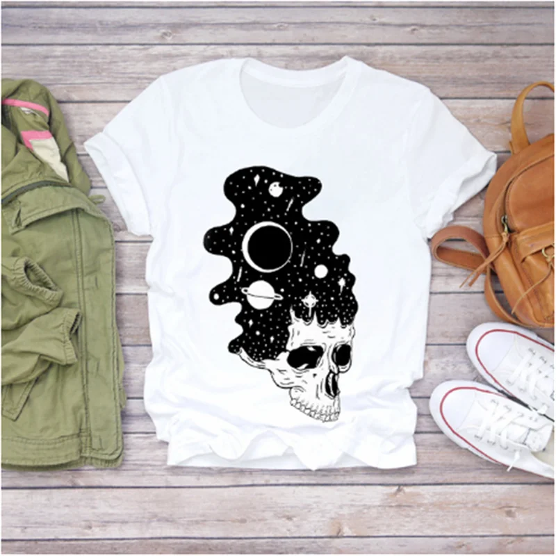 

T-shirt Graphic T-shirt Woman T-shirt AOWOF Cartoon Woman Love Short Sleeve Cute Fashion Summer Clothes T-shirt