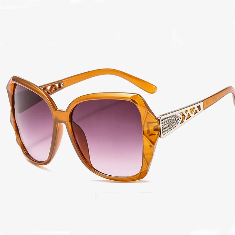 

2021 Модные солнцезащитные очки большого размера женские винтажные брендовые дизайнерские женские солнцезащитные очки пластиковая большая ...