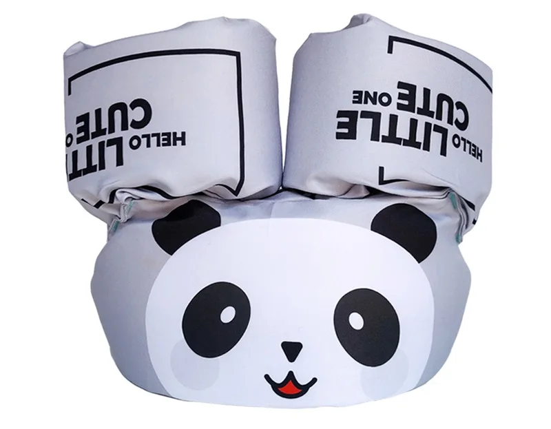 gray Panda Кронштейн для малышей, кольца, Детская жизнь спасательный жилет, куртка, детская лужа, джемпер, купальный костюм для мальчиков, пена, плавательные кольца для девочек, бассейн, плавающий, вода, лодка - Цвет: gray Panda
