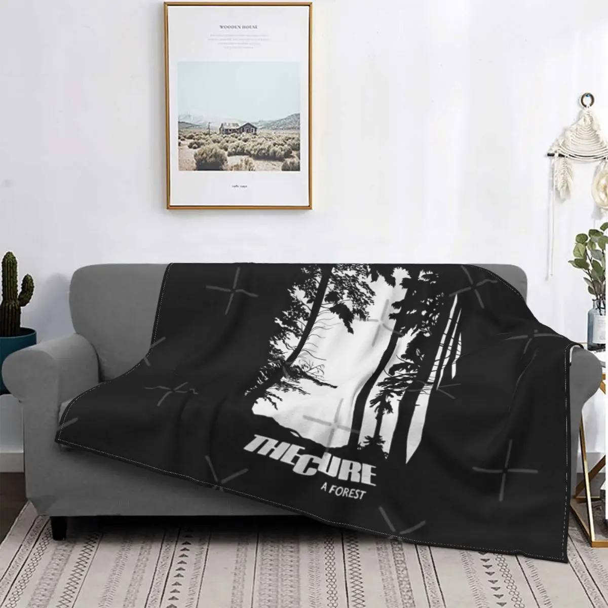 

The Cure A Forest Blanket Bedspread Bed Plaid Throw Sofa Blanket Picnic Blanket Quilts And Quilt