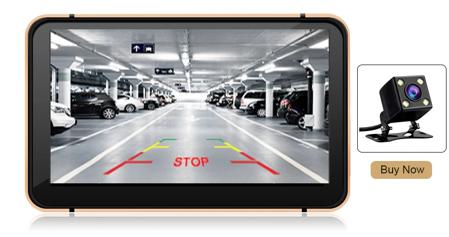 Anfilite 7 дюймов емкостный сенсорный экран Android wifi 1080P регистратор грузового автомобиля двойная камера 512M 8GB Автомобильный видеорегистратор с gps Навигатором