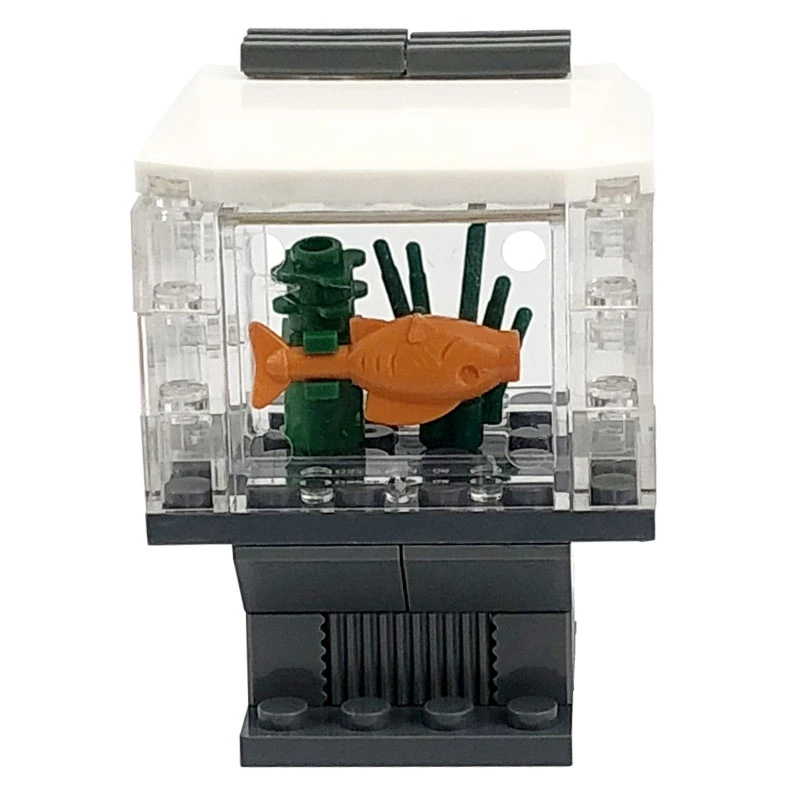 Блокировка аквариума серия блоков детали для строительства животные творческие