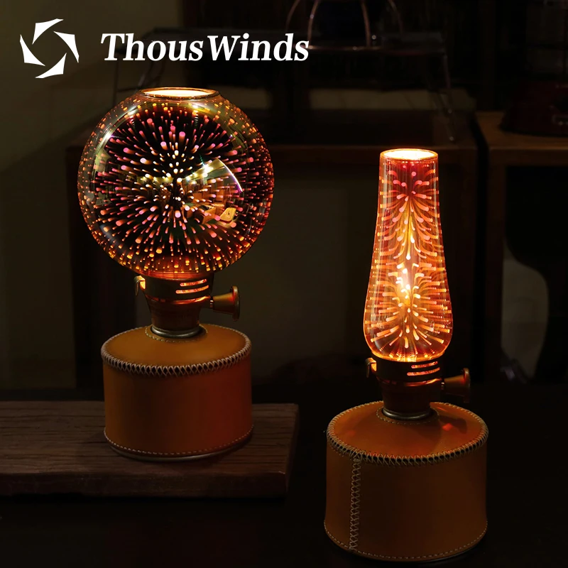 Уличный газовый фонарь Thous wind для кемпинга трехмерная стеклянная газовая лампа