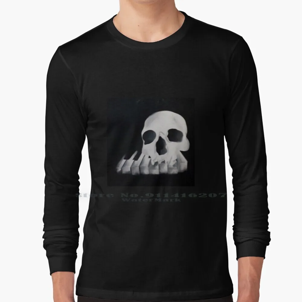 

Футболка для пианино, 100% чистый хлопок, музыкальное пианино, череп для пианиста