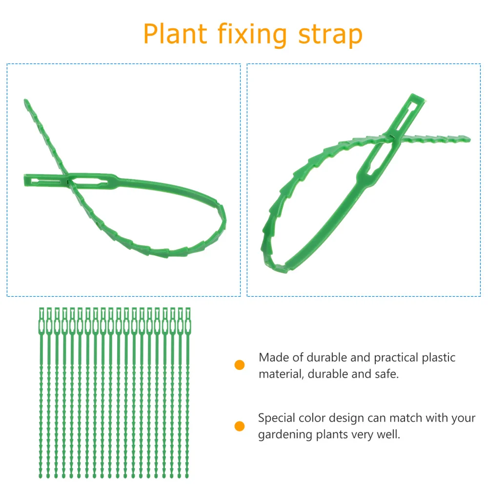 

90PCS Greenhouse Plants Fixing Clip Potted Branches Clamp Garden Clip with Ties