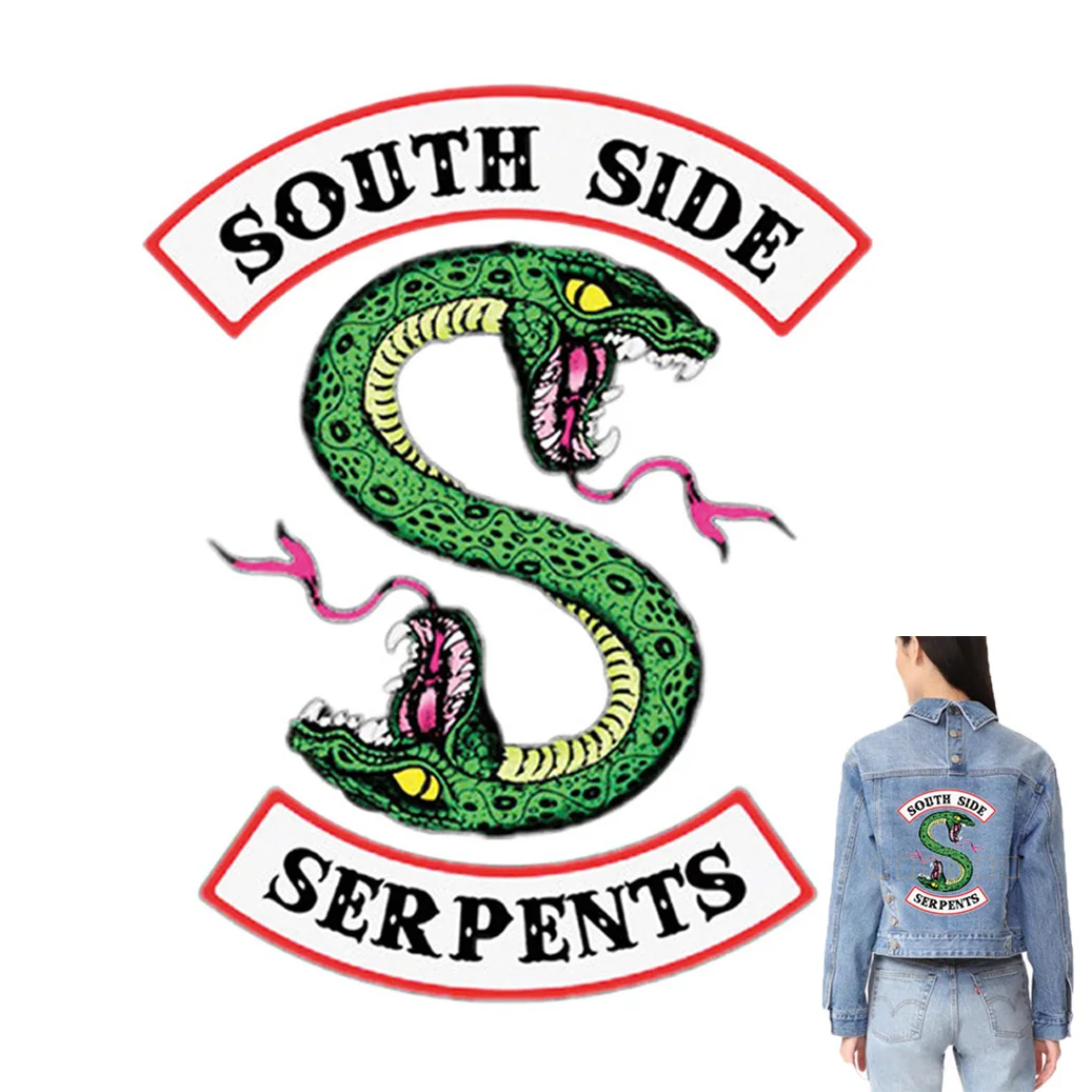 Змея ривердэйл южная сторона винил теплопередача железо на одежде ранняя