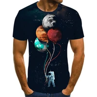 new astronaut tshirt 3d print summer t shirt for men casual oversized mens t shirt o neck short sleeve tops clothes xxs 6xl