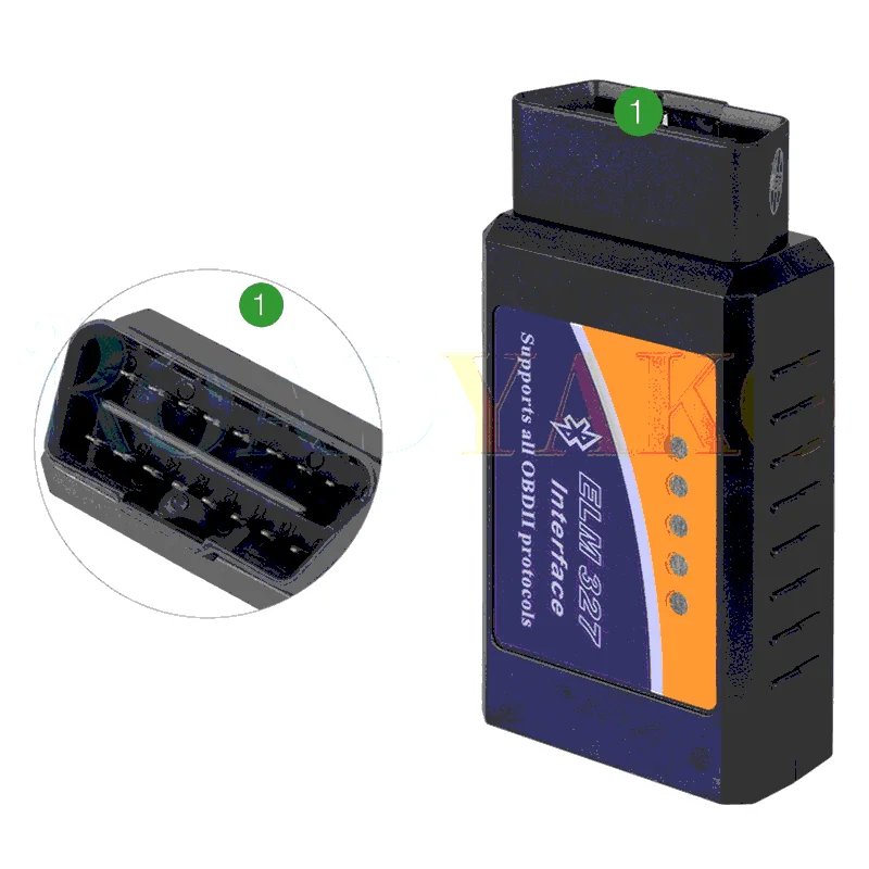 

Roadyako ELM 327 Bluetooth /WIFI OBD OBD2 OBDII Auto coche escáner de diagnóstico para