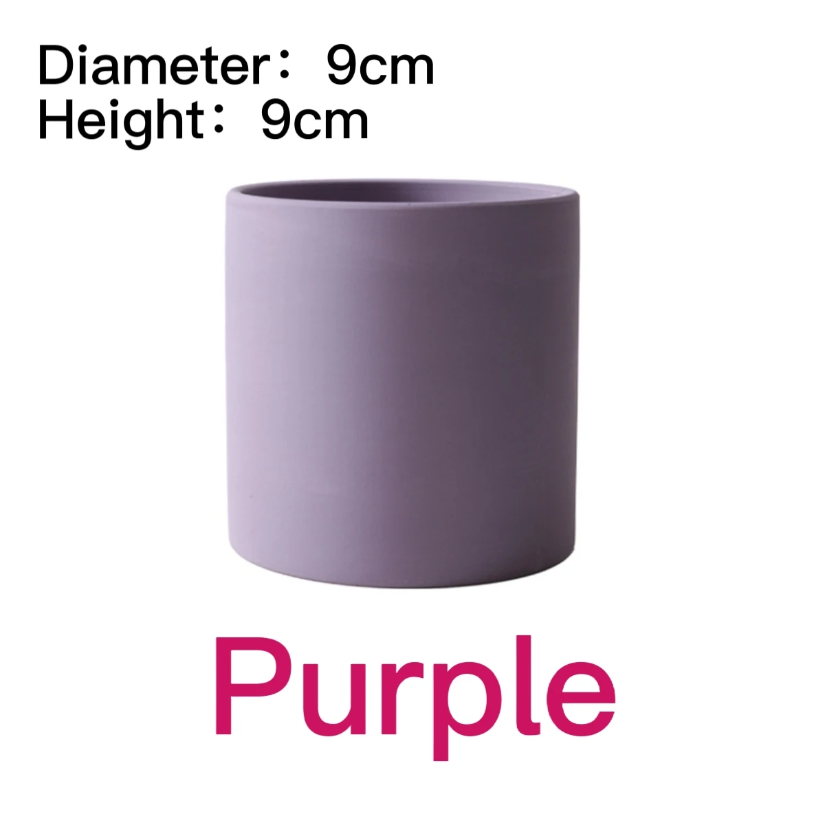 

Nordic INS Style Ceramic Straight Cylinder Cylindrical Flower Pot Of Solid Color No Tray Could Grow Succulent Green Plants