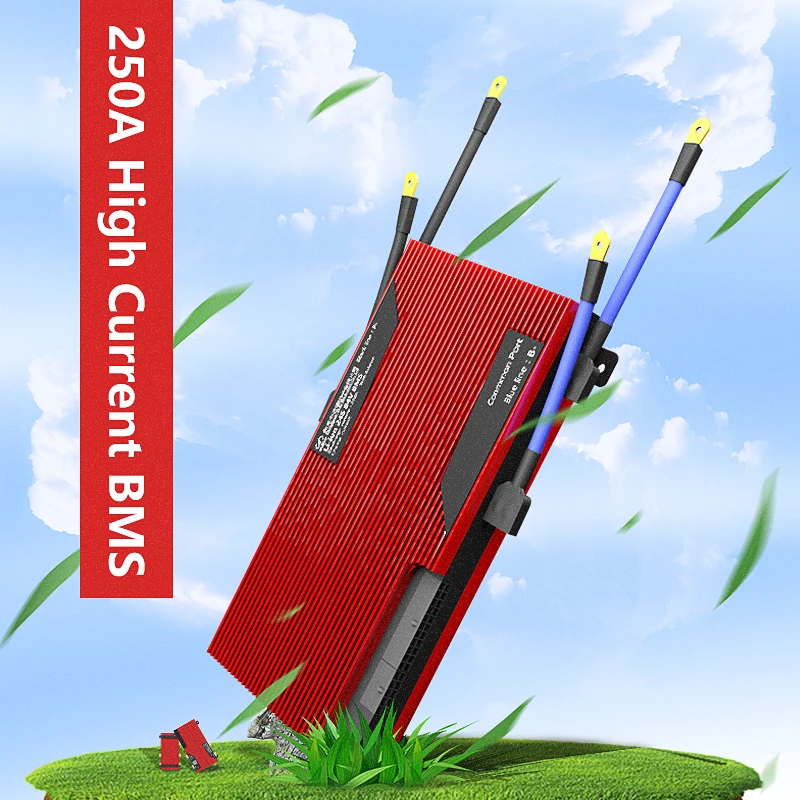 Литиевая батарея 3S 4S 6S 7S 10S 15S 16S 17S 20S 21S 24S 28S BMS система управления литий-ионной батареей BMS 250A с высоким током
