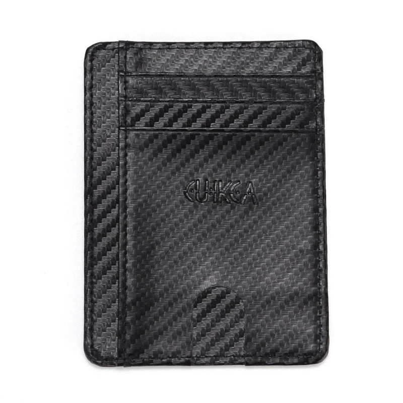 

Fashion Men Slim PU Leather RFID Blocking Wallet Coin Purse Credit Card Holder Business Change Case Organizer