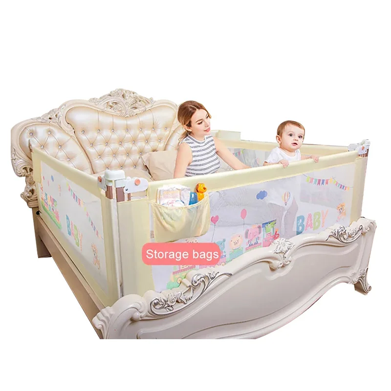 Защитный бампер IMBABY Регулируемые защитные ворота для детской кроватки
