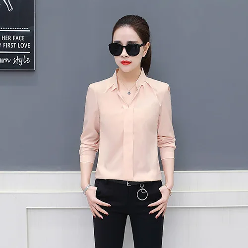 

Women New Style Long Shirt 2021 Korean Long-sleeved Work Shirts