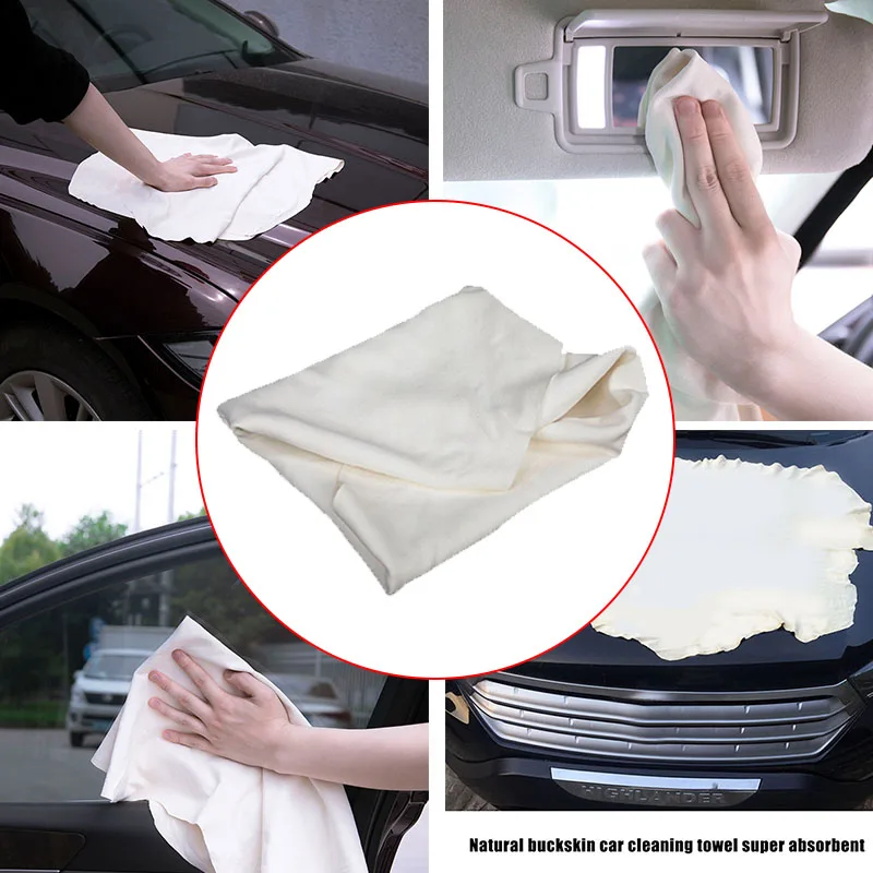 

Thicken Car Cleaning Cloth Chamois Water-absorbent Auto Cleaning Towel F-Best