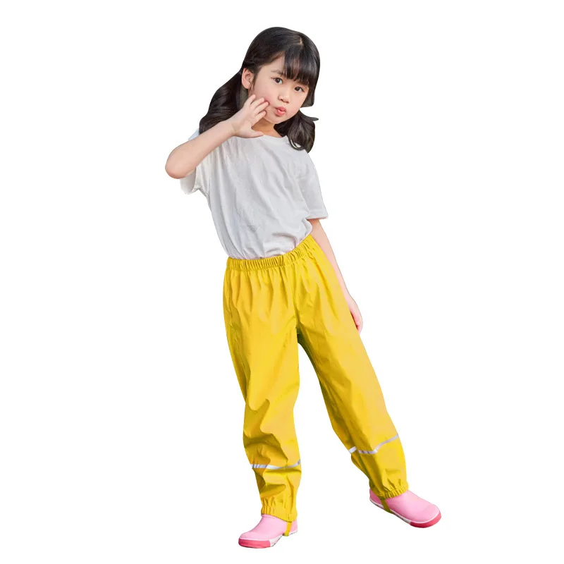 2021 непромокаемые штаны для мальчиков из искусственной кожи водонепроницаемые