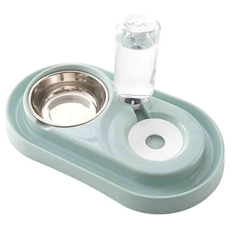 

Pet Cat Automatic Feeders Plastic Dog Water Bottle Large Capacity Food Water Dispenser Cats Dogs Feeding Bowls