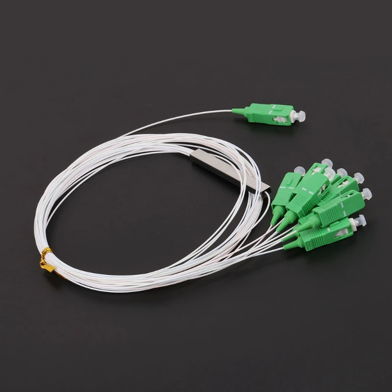 10 шт./лот 1X8 PLC SC/APC SM 0 9 мм G657A1 ПВХ 1 м волоконно-оптический ПЛК сплиттер SC :8 мини