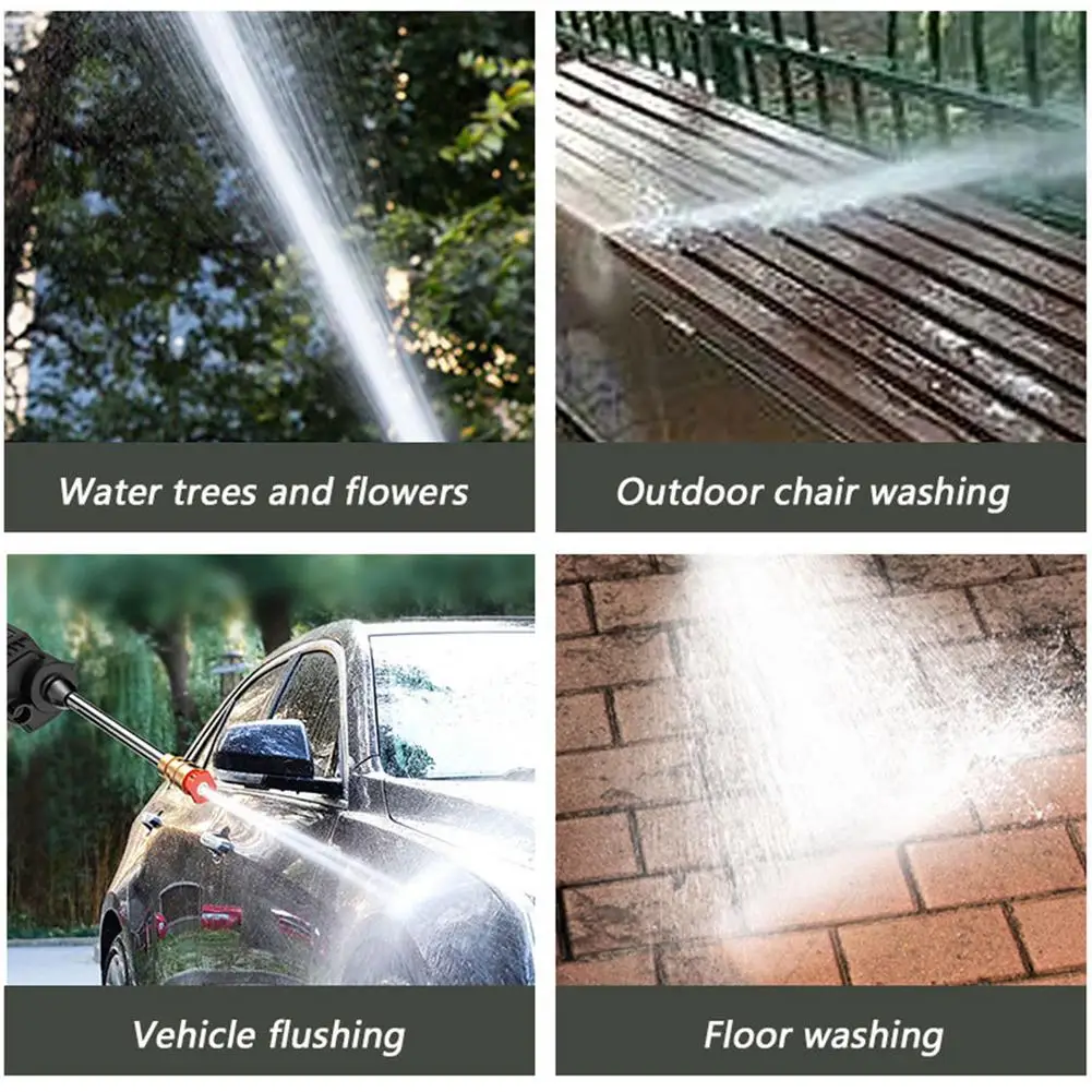 Цена Мойка автомобиля 24 В, пистолет для мойки автомобиля, насос, очиститель высокого давления, уход за автомобилем, портативная Автомойка, беспро...