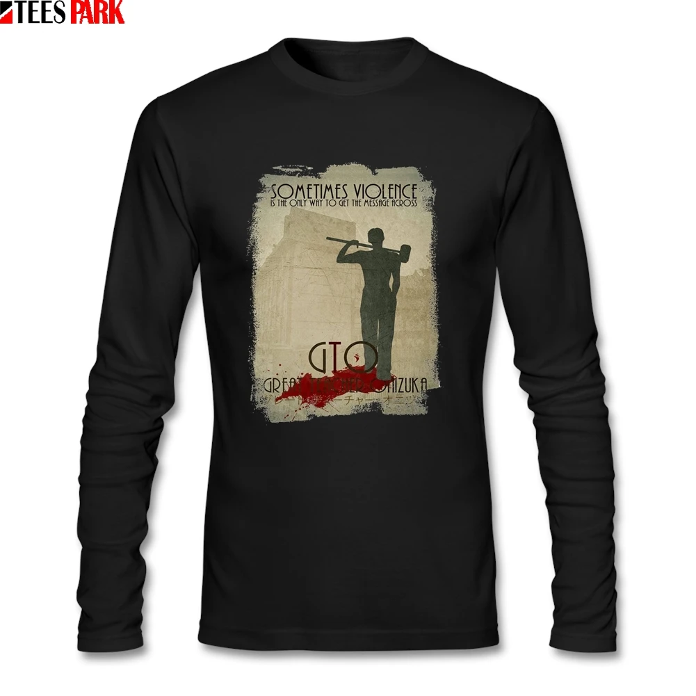 GTO великий учитель онидзука футболки с аниме рисунком мужские стильные 100%