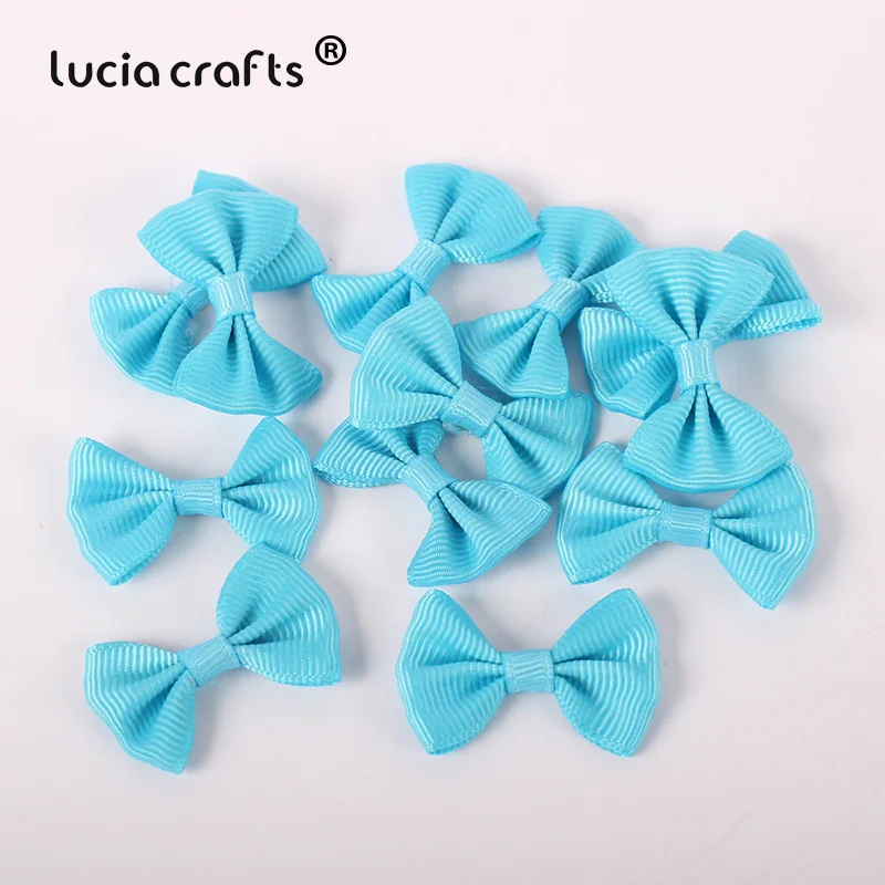 dark blue 12pcs Lucia crafts, 3,5*2 см, разноцветные, Grossgrain, банты для девочек, бутик, мини-бант для волос, головной убор, сделай сам, одежда для рукоделия, 12 шт./24 шт., B0910 - Цвет: dark blue 12pcs