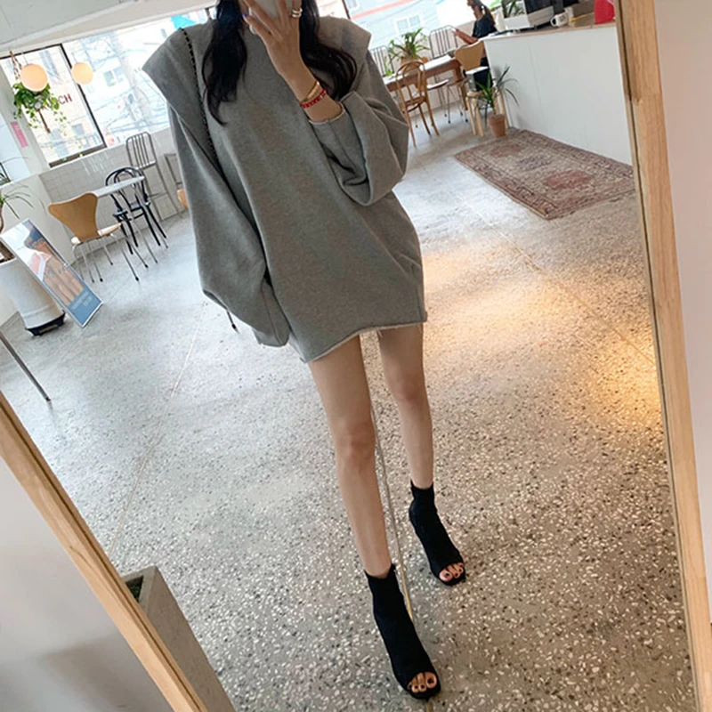 GALCAUR/Повседневная Женская толстовка в стиле пэчворк с круглым вырезом и длинными