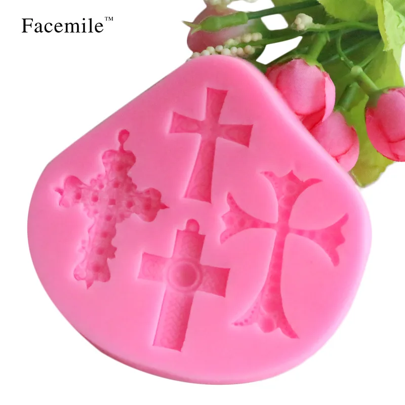 

Liquid silicone cross fondant cake mold Chocolate fudge mould Cake Decoration Mold Silicone Cake Mold