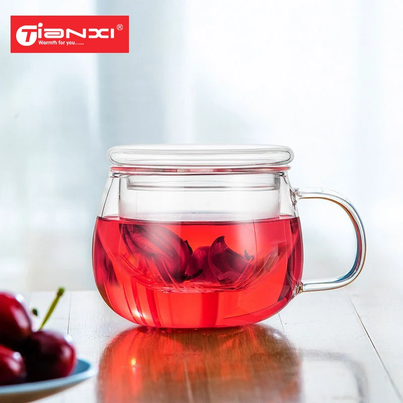 Термостойкая двухслойная чайная чашка TIANXI чайные чашки с цветами здоровая