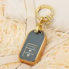 Чехол для автомобильного ключа из ТПУ, полная защита для Honda Jede Crider Odyseey HRV CRV Pilot Accord Civic 2017, аксессуары для освобожденного пилота
